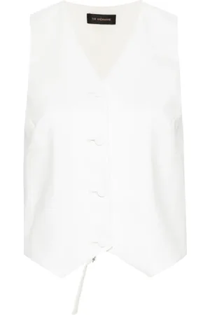Andamane Jakke, Dame, Hvid, S, Uld, Stilfuld Vest til Kvinder
