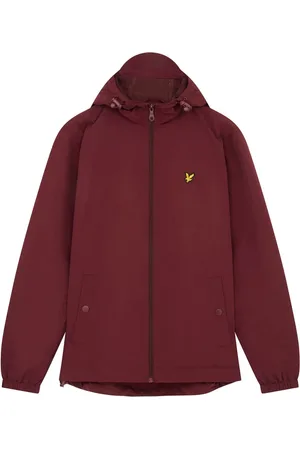 Lyle & Scott Jakke, Herre, Rød, M, Nylon, Zip-Up Hættejakke