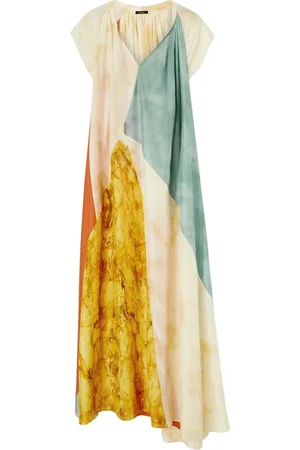 Joseph Kjole, Dame, Flerfarvet, S, Marmor Print Silkekjole