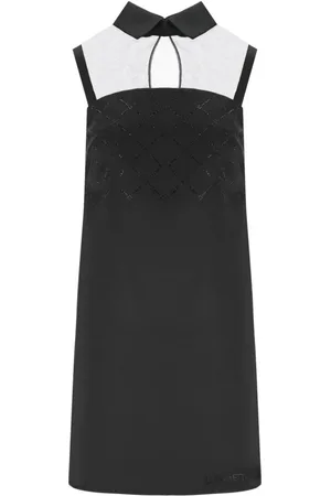 Elisabetta Franchi Kjole, Dame, Sort, S, Polyester, Sort Rhinsten Mini Kjole Duchess Stof