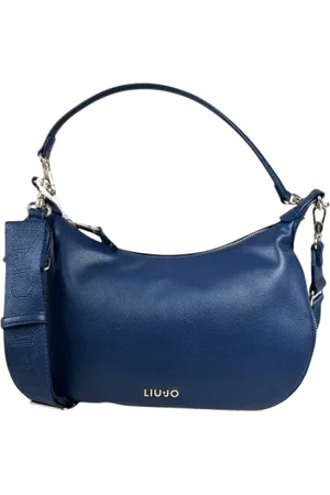 Liu Jo Taske, Dame, Blå, ONE SIZE, Uld, Blå hobo skuldertaske med lynlås