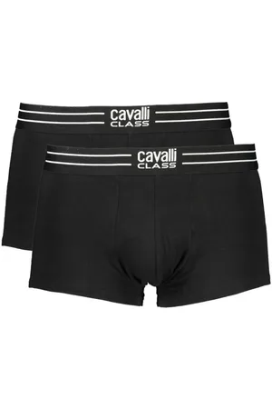 Roberto Cavalli Undertøj, Herre, Sort, 2XL, Bomuld, Sort Bomuld Undertøj