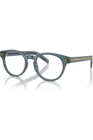 Prada Tilbehør, Herre, Grøn, 50 MM, Elegant Panthos Solbriller med Metal Detalje