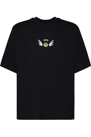BARROW Top, Herre, Sort, M, Bomuld, Sort bomuldst-shirt med rund hals
