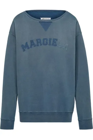 Maison Margiela Sweathshirts & Hoodies, Herre, Blå, XS, Bomuld, Blå hættetrøje til mænd