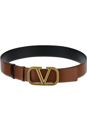 VALENTINO GARAVANI Tilbehør, Dame, Brun, 80 CM, Læder, Læder Logo Bælte
