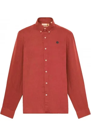 Timberland Skjorte, Herre, Brun, M, Linned, Slim Fit Linnedskjorte Mill Brook
