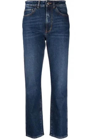 3x1 Jeans, Dame, Blå, W30, Bomuld, Indigo Blå Straight-Leg Jeans