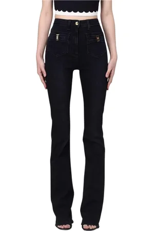 Elisabetta Franchi Jeans, Dame, Sort, W26, Flare Jeans til kvinder i blå