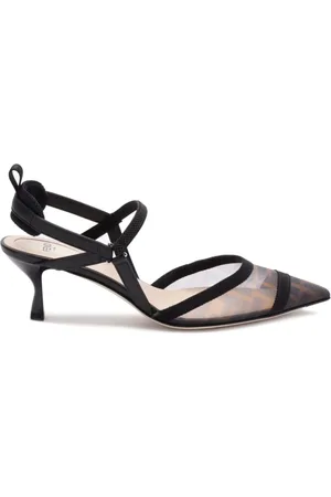 Fendi Sko, Dame, Brun, 36 EU, Uld, Tabacco Kitten Rete Stilfuld Model