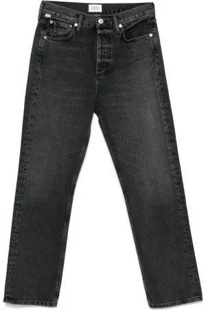 Citizens of Humanity Jeans, Dame, Sort, W26, Bomuld, Sort Jeans med knaplukning og lommer