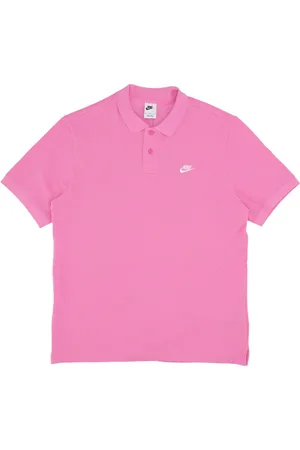 Nike Top, Herre, Lyserød, S, Bomuld, Essentiel Pique Polo Shirt Sjov /Hvid