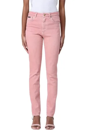 Dolce & Gabbana Jeans, Dame, Lyserød, S, Bomuld, Rosa Straight Leg Jeans