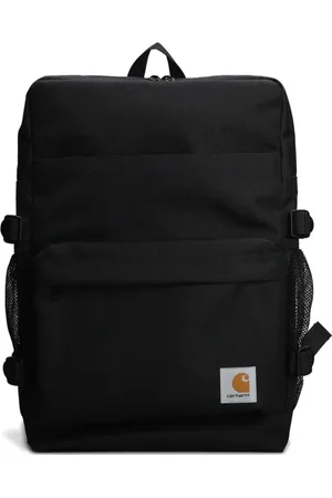 Carhartt Taske, Herre, Sort, ONE SIZE, Polyester, Vandafvisende Canvas Rygsæk med Polstrede Stropper