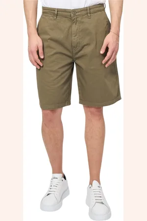 Guess Shorts, Herre, Grøn, W34, Bomuld, Grønne Shorts Bermuda Stil Regelmæssig Pasform