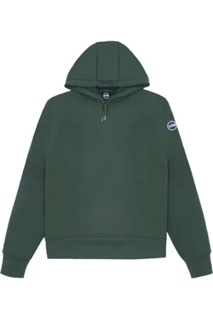 Colmar Sweathshirts & Hoodies, Herre, Grøn, M, Uld, Grøn Hættetrøje Stilfuld Behagelig
