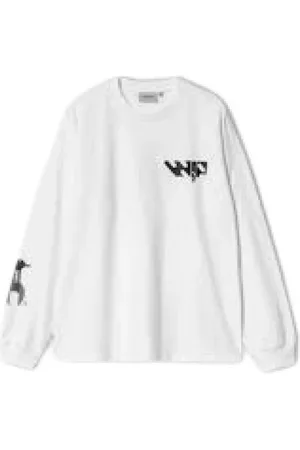 Carhartt Sweathshirts & Hoodies, Herre, Hvid, S, Bomuld, Afslappet Bomuld T-shirt