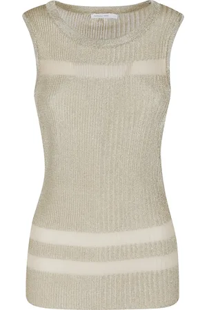 Patrizia Pepe Strik, Dame, , M, Uld, Stilfuld Tank Top til Kvinder