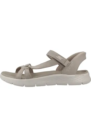 Skechers Sko, Dame, Brun, 36 EU, Flex Sandaler til Aktiv Livsstil