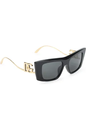 Dolce & Gabbana Tilbehør, Dame, Sort, ONE SIZE, Uld, Stilfulde UV-beskyttelses solbriller