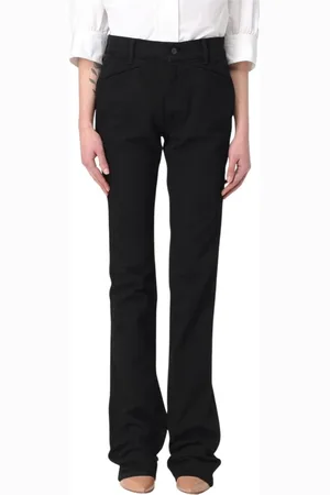 Tom Ford Bukser, Dame, Sort, W27, Uld, Elegant Sorte Straight Leg Bukser