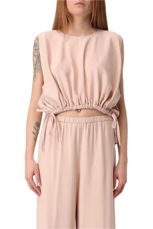 LIVIANA CONTI Top, Dame, Lyserød, XS, Uld, Crop Top Bukser Sæt