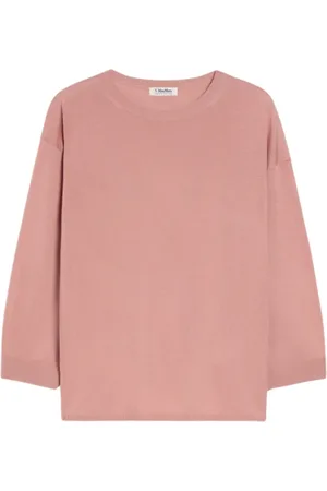 Max Mara Strik, Dame, Lyserød, XL, Rosa Sweaters til Kvinder