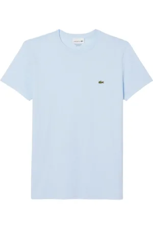Lacoste Top, Herre, Blå, XL, Bomuld, Pima Bomuld T-shirt (Lyseblå)