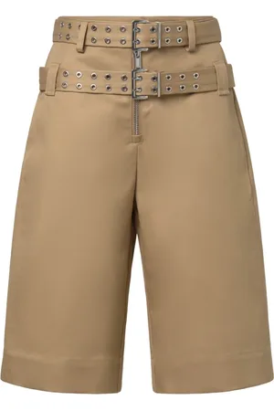 Ganni Shorts, Dame, Brun, M, Bomuld, Tiger
