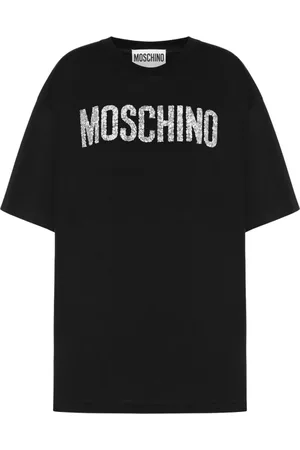 Moschino Top, Dame, Sort, XS, Bomuld, Sort T-shirt og Polo