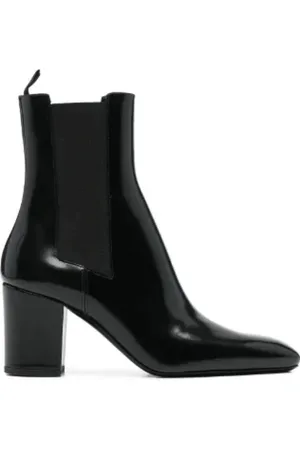Saint Laurent Sko, Dame, Sort, 39 EU, Betty Chelsea støvler, Sort, Høj hæl