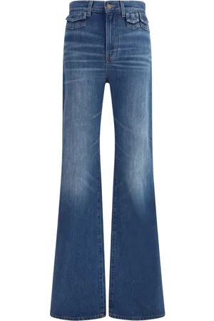 Chloé Jeans, Dame, Blå, W27, Læder, Moderne pasform jeans med mini lommer