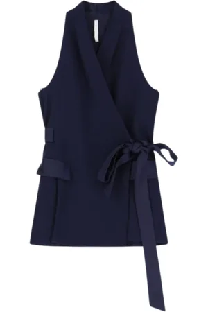 Imperial Jakke, Dame, Blå, M, Uld, Urban Ærmeløs Bæltet Vest