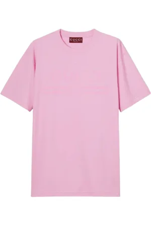 Gucci Top, Dame, Lyserød, S, Bomuld, Vintage Logo Print T-Shirt