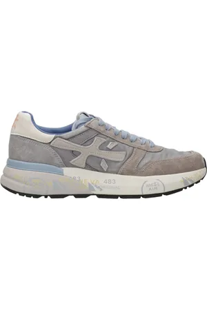Premiata Sko, Herre, Grå, 40 EU, Læder, Grå Sneakers med Læderindsatser