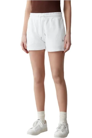Colmar Shorts, Dame, Hvid, XS, Bomuld, Hvide shorts med glitterlogo