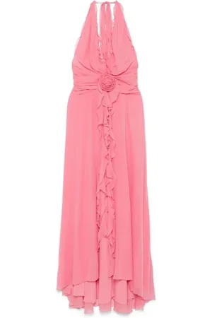 BLUMARINE Kjole, Dame, Lyserød, M, Lang Georg Kjole