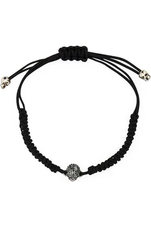 Alexander McQueen Tilbehør, Dame, Sort, ONE SIZE, Edgy Glamour Skull Armbånd