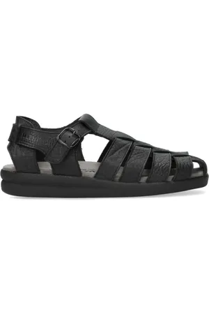 Mephisto Sko, Herre, Sort, 45 EU, Læder, Sort herresandal til sommeren