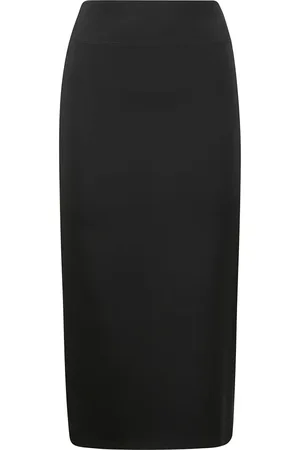 Jacquemus Nederdel, Dame, Sort, M, Højtaljet viskose nederdel med lige pasform