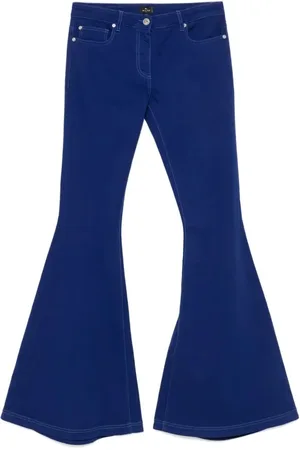 Etro Jeans, Dame, Blå, W29, Uld, Stilfulde Casual Bukser til Mænd