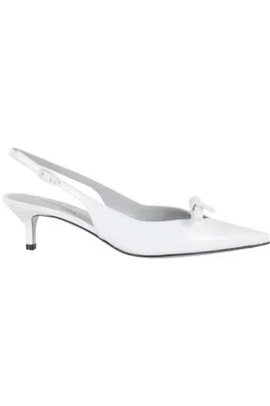ROBERTO FESTA Sko, Dame, Hvid, 40 EU, Læder, Hvide læder slingback hæle