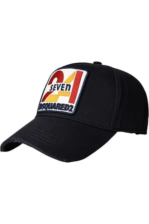 Dsquared2 Tilbehør, Herre, Blå, ONE SIZE, Bomuld, Marineblå Bomuld Baseball Cap