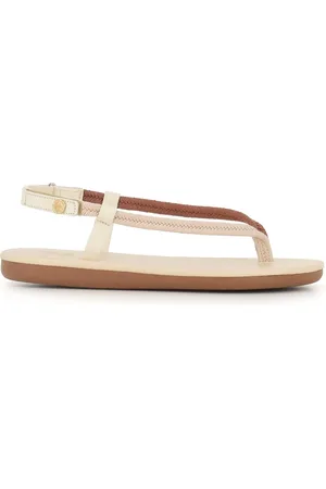 Ancient Greek Sandals Sko, Dame, , 38 EU, Læder, Læderrem Sandaler i Cuoio og Hvid