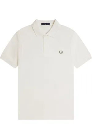 Fred Perry Top, Herre, Hvid, L, Bomuld, Klassisk Bomuldspolo