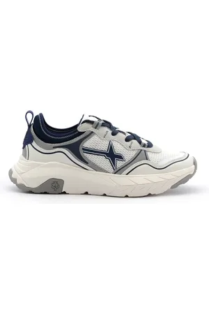 W6YZ Sko, Herre, Flerfarvet, 40 EU, Læder, Letvægts Sneakers med Ruskind Accenter