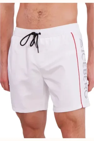 Iceberg Badetøj, Herre, Hvid, M, Polyester, Herre Bicolor Logo Badetøj