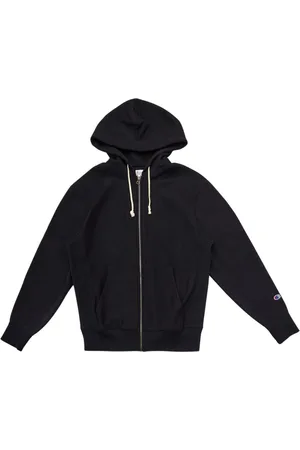 Champion Sweathshirts & Hoodies, Herre, Sort, XL, Uld, Sort Full Zip Hættetrøje