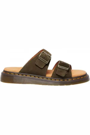 Dr. Martens Sko, Herre, Grøn, 41 EU, Suede, Suede Sandaler Brox Olive