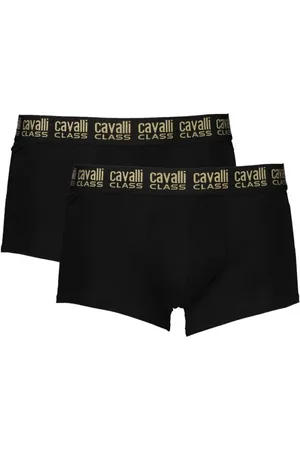 Roberto Cavalli Undertøj, Herre, Sort, XL, Bomuld, Sort bomuld undertøj